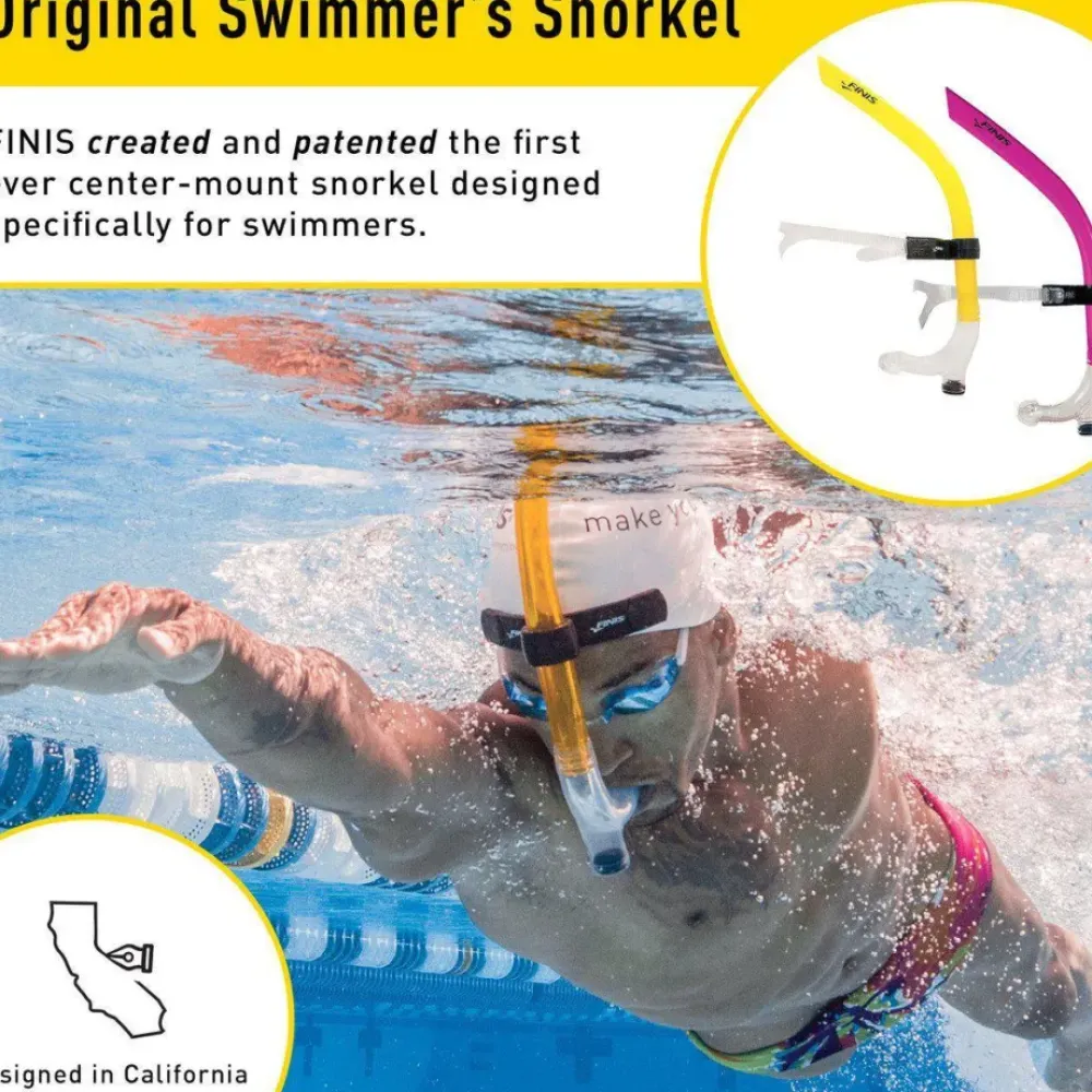 Finis Original Swimmer's SR. Swim Snorkel Fashion