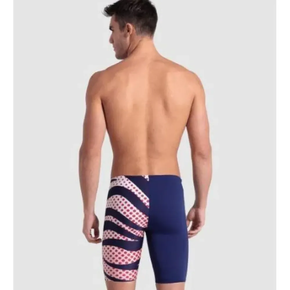 Arena Multi Stripes Swim Jammer 710 Navy-White-Multi Fashion